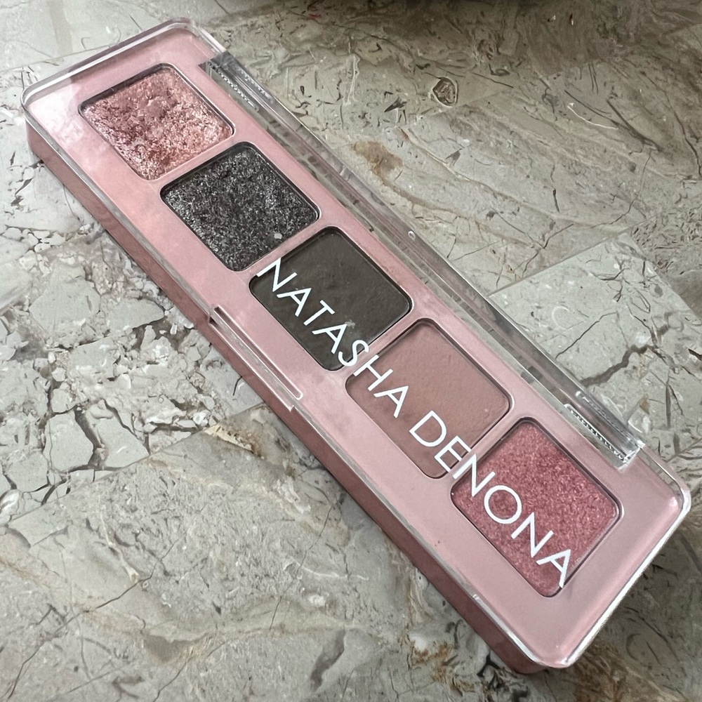 Natasha Denona ~Mini Retro Eyeshadow Palette - Pink, Black, and Gray Hues